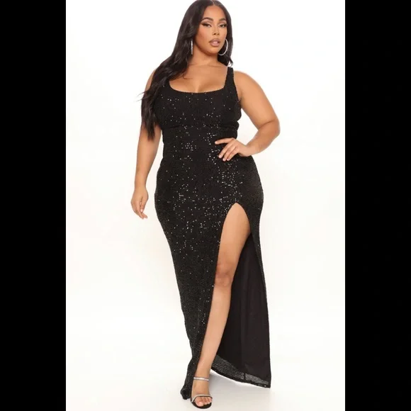 long black satin strapless dress Black Satin A-Line High Slit Strapless Sweetheart Long Prom Dresses main image 1